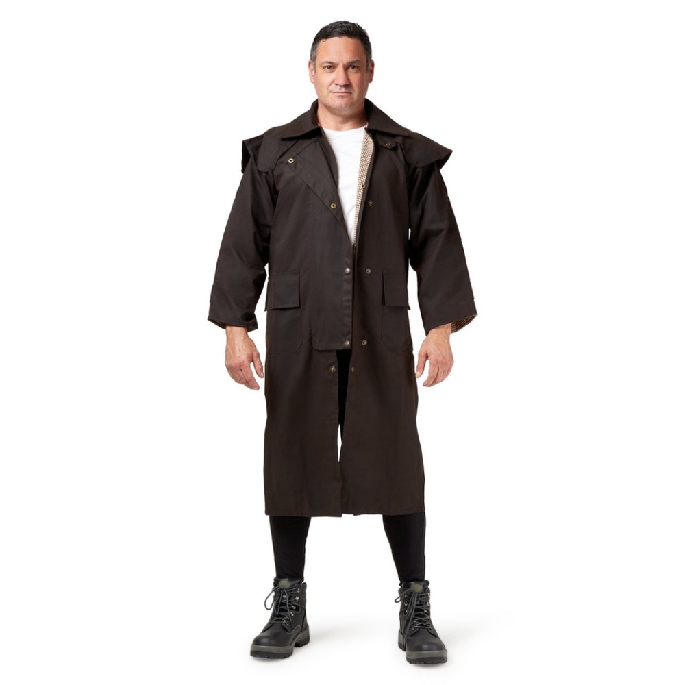 SydHillSyd Hill Oilskin Full Length Coat Size Sm